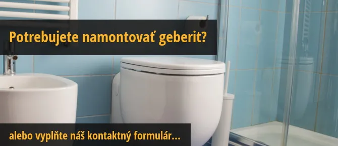 montáž geberitu